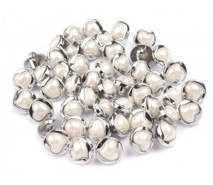 Stegknöpfe Herzchen - weiß oder pink